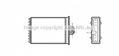 AVA QUALITY COOLING ol6217 -  Теплообменник, отопление салона
